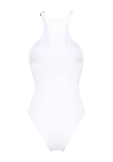 Costume intero con placca logo in bianco - donna THE ATTICO | 243WBB04PA63001